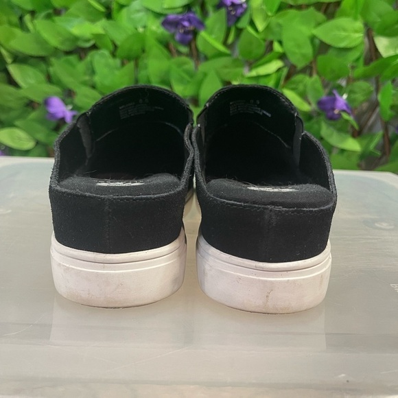 Yellow Box Melodee Suede Slip-On Mules Midnight Black Women Size 8.5 Casual Shoe - Picture 6 of 13